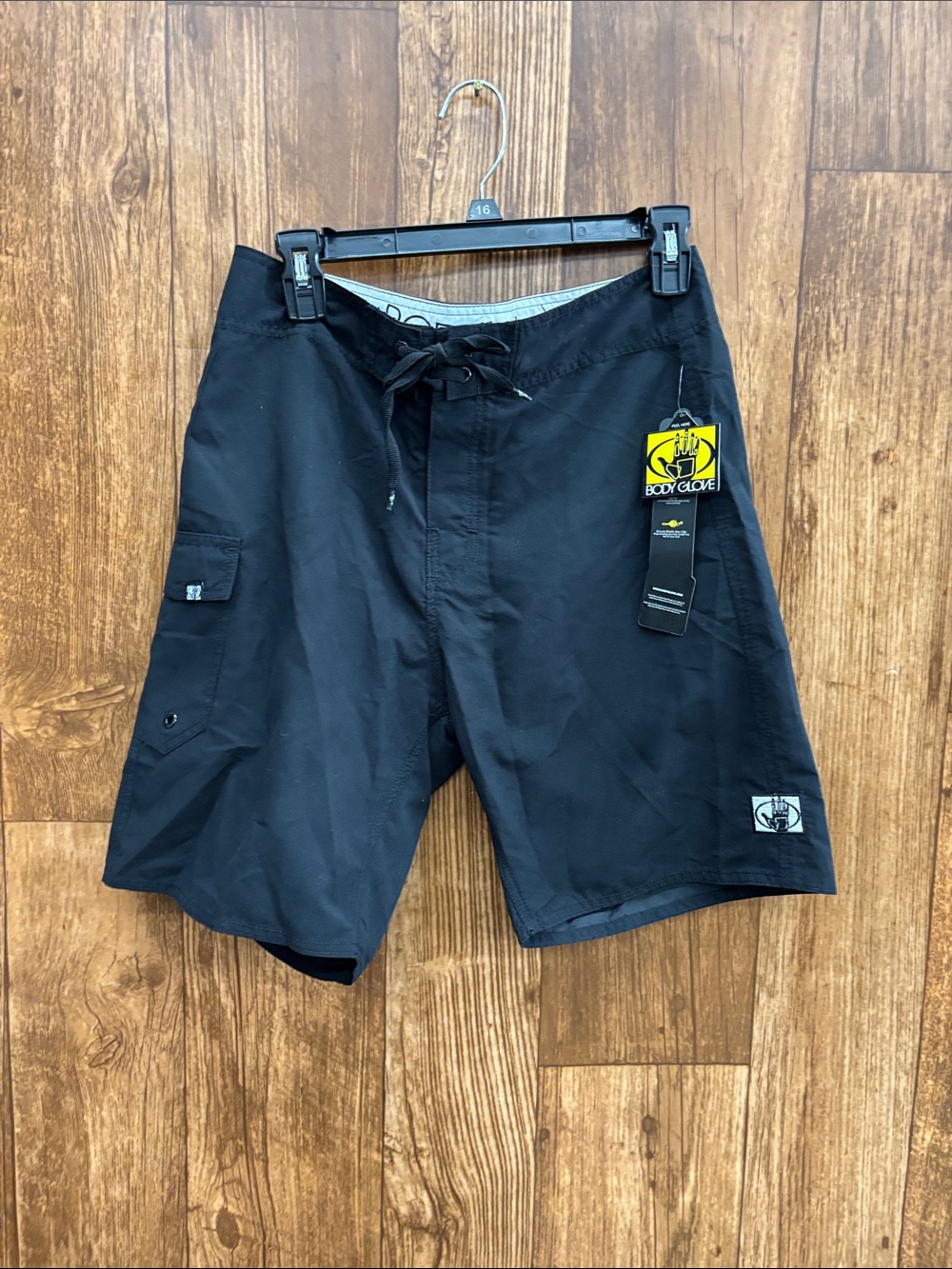 NWT Body Glove Black Lace-Up Boardshorts